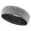 Grey Outdoor Sports Headband Portable Fitness Hair Bands Man Woman Hair Wrap Brace Elastic Cycling Yoga Running Exercising