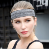 Grey Outdoor Sports Headband Portable Fitness Hair Bands Man Woman Hair Wrap Brace Elastic Cycling Yoga Running Exercising