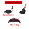 36" Foldable Mini Trampoline,Fitness Trampoline with Adjustable Handrail and Safety Pad,Indoor/Outdoor Exercise Rebound Trampoline for Kids