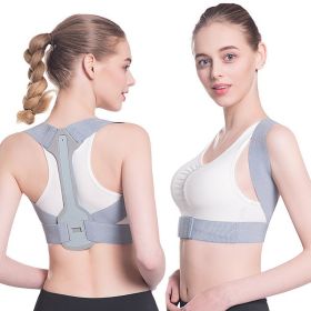 Posture Corrector; Adjustable Back Posture Correction Strap For Humpback Correction (Order A Size Up) (Color: Grey, size: L)