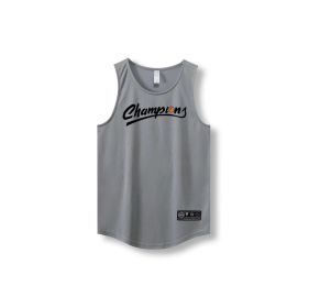 Loose Men Running Vest 2022 Outdoor street basketball Gym Sleeveless Letter Print Shirt Quick Dry Fitness Bodybuilding Tank Tops (Color: 870 vest21, size: 5XL)