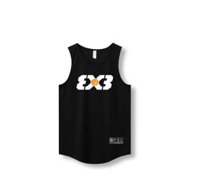 Loose Men Running Vest 2022 Outdoor street basketball Gym Sleeveless Letter Print Shirt Quick Dry Fitness Bodybuilding Tank Tops (Color: 870 vest13, size: L)