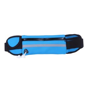 Outdoor Sports Bag Fitness Running Waist Bag Mobile Phone Storage Bag (Color: Blue)