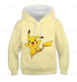 Sweatshirt 4-14t Children's Hoodie Anime Costume Picchu Hoodie Boys' And Girls' Sweatshirt Children's Sports Coat (Color: ADZ2DD2440, size: 110)