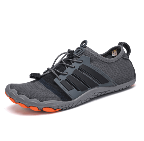 New couple fitness sneakers beach swimming shoes multifunctional outdoor shoes (Color: Dark Grey, size: 45)