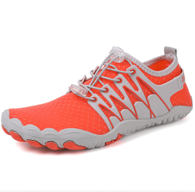 New couple fitness sneakers outdoor beach swimming shoes men's and women's outdoor fitness shoes (Color: Orange, size: 38)