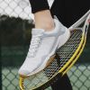 Men Women Badminton Shoes Light Weight Tennis Sneakers Ladies Badminton Sneakers Comfortable Volleyball Shoes for Couples