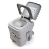 Travel  Outdoor 5 Gallon Camping Portable Toilet, Flush Potty