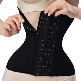 Waist trainer shaper corset slimming Belt underwear body shaper shapewear faja slimming belt tummy Sheath (Color: Black, size: 5XL)