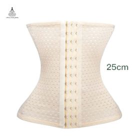 Waist trainer shaper corset slimming Belt underwear body shaper shapewear faja slimming belt tummy Sheath (Color: beige 1, size: 4XL)