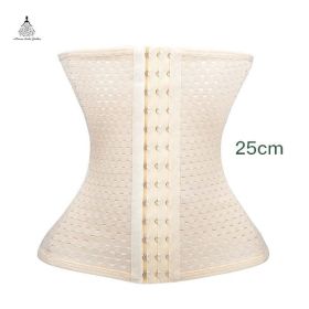 Waist trainer shaper corset slimming Belt underwear body shaper shapewear faja slimming belt tummy Sheath (Color: beige 1, size: 5XL)