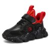 Kids Waterproof Leather Running Shoes Boys Casual Outdoor Walking Tennis Sneakers Children Breathable Height Increasing Trainers