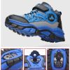 FLARUT Kids Winter Shoes Boys Hiking Shoes Plus Fur Warm Sport Running Shoes Waterproof Non-slip Outdoor Soft Climbing Sneakers