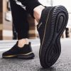 Outdoor Fitness Running Walking Trainers Men Casual Lightweight Lace-up Tenis Walking Sneakers Comfortable Breathable SportShoes