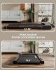 Wood Under Desk Treadmill, Walking Pad Treadmills for Home, Portable Treadmill with LED Display and Remote Control, Installation-Free Jogging Machine