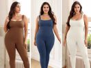 Women Yoga Romper Workout Ribbed Sleeveless Sport Stretch Jumpsuit Playsuit