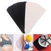 20pcs/Pack Hat Sweat Liner Cloth Skin Friendly Absorbent Sweat Pad Self-Adhesive Sizing Tape Hat Anti-Dirty Pads For Golf Baseball Tennis Cap Black &