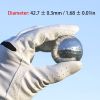 1Pcs Dia 42.7mm Metallic Plated Colored Golf Balls Fancy Match Opening Goal Best Gift Durable Construction For Sporting Events