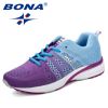 BONA New Running Shoes Women Jogging Sneakers Breathable Mesh Lace-Up Outdoor Training Fitness Sport Shoes Female